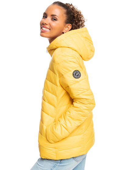 1 Coast Road - Chaqueta Acolchada Ligera Comprimible para Mujer Amarillo ERJJK03388 Roxy