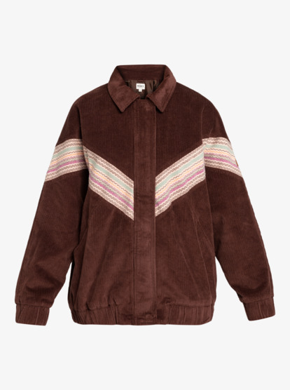 12 Ocean Talk - Corduroy jack voor Dames Red ERJJK03576 Roxy