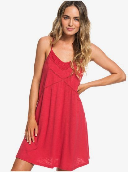 0 New Lease Of Life - Träger-Strandkleid für Frauen Rot ERJKD03236 Roxy