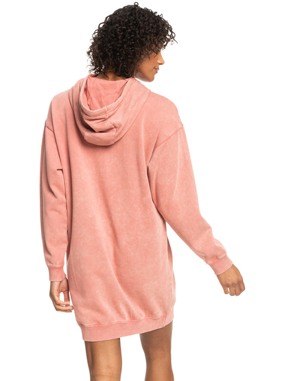 4 Sound Waves - Hooded Dress for Women Pink ERJKD03445 Roxy