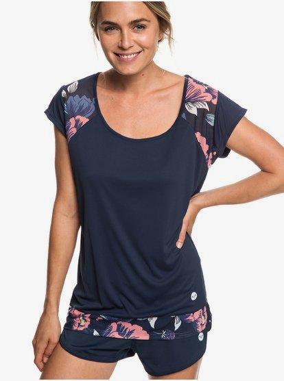 Liquid Sunshine Sport T Shirt Voor Dames Blue Roxy roxy kopen in de aanbieding
