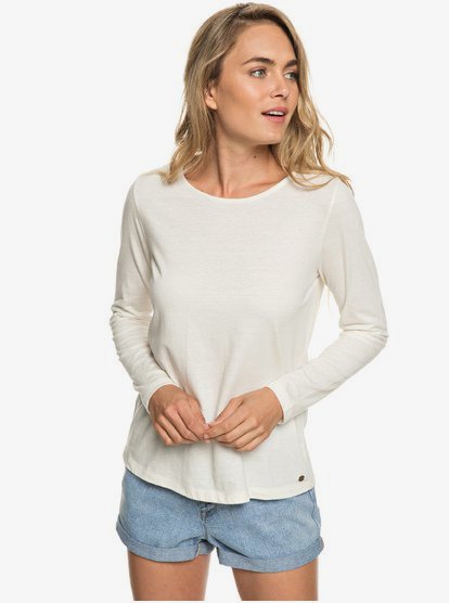 Delicat Sense Top Met Lange Mouwen Voor Dames White Roxy roxy kopen in de aanbieding