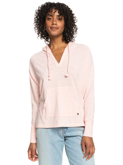 0 Destination Surf - Sweatshirt com capuz para Mulher Pink ERJKT03928 Roxy