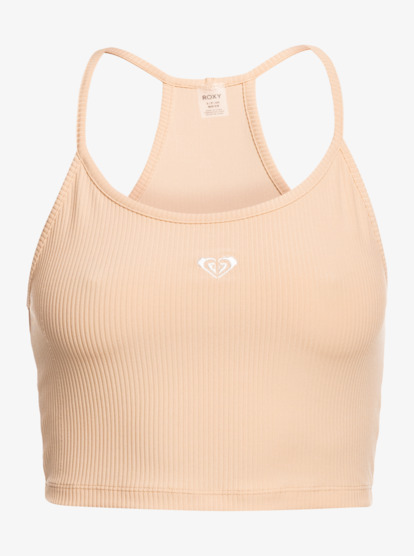 13 Rise & Vibe - Sports Vest Top para Mulher Beige ERJKT04116 Roxy