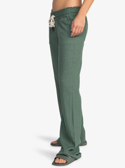 1 Oceanside - Pantalon léger pour Femme Vert ERJNP03264 Roxy