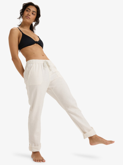 3 On The Seashore - Cargo Pants for Women White ERJNP03294 Roxy