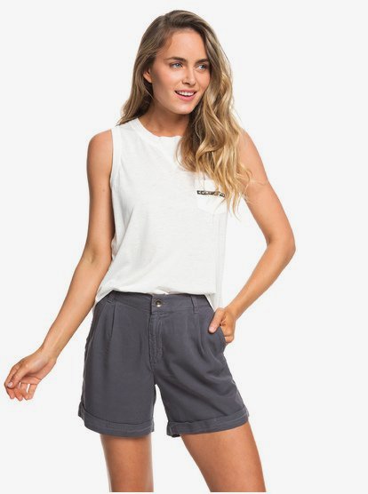 Across The Streets Viscose Short Voor Dames Black Roxy roxy kopen in de aanbieding