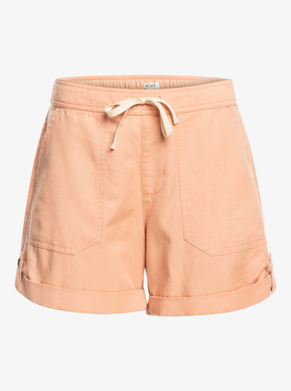 5 Sweetest Life - Elasticated Waist Casual Shorts for Women Beige ERJNS03495 Roxy