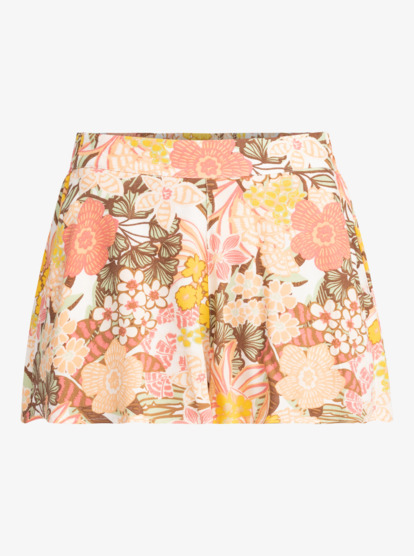 10 Midnight Avenue - Relaxed Fit Printed Shorts for Women Branco ERJNS03519 Roxy