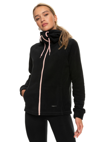 0 Keeping Me Alive - Fleece mit Reißverschluss für Frauen Schwarz ERJPF03109 Roxy