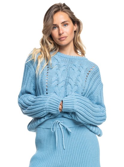 5 Womens VIP Lounge Jumper Blue ERJSW03510 Roxy