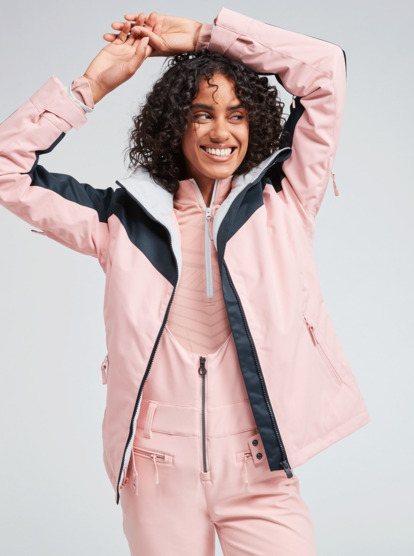 1 Free Jet Block - Giacca da snow imbottita da Donna Pink ERJTJ03362 Roxy