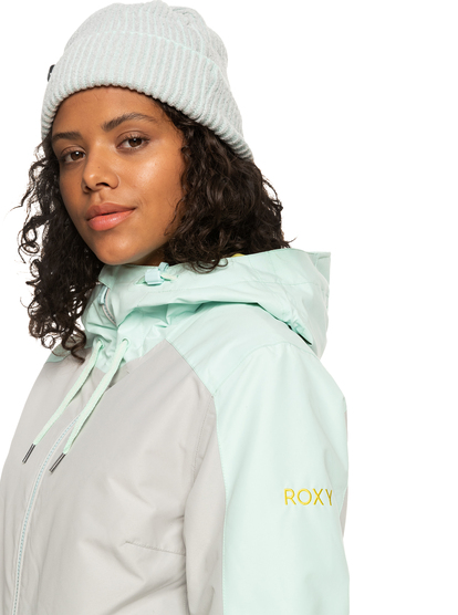 9 Ravine - Insulated Snow Jacket for Women Gray ERJTJ03392 Roxy