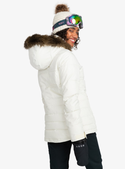 8 Womens Quinn Technical Snow Jacket White ERJTJ03416 Roxy