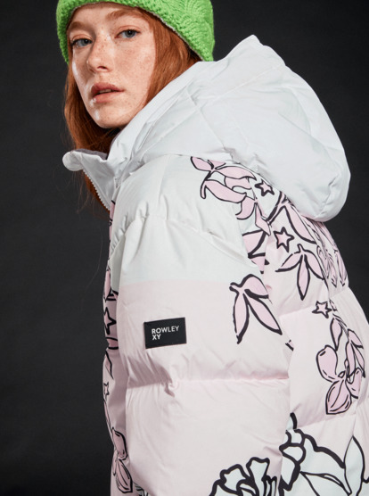 1 ROWLEY x ROXY Puffer - Casaco técnico para a neve para Mulher Branco ERJTJ03445 Roxy