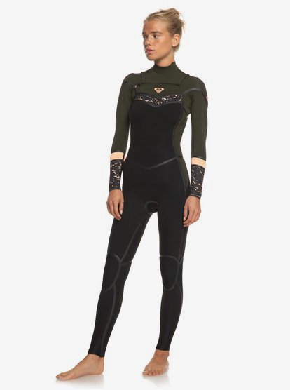 2 4/3mm Syncro Plus - Wetsuit met een Borstrits voor Dames  ERJW103059 Roxy