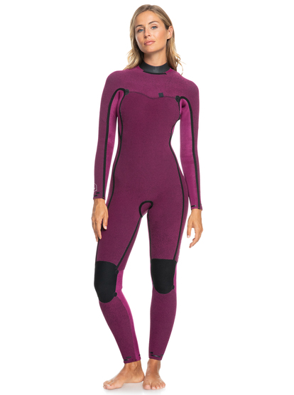 16 4/3mm Elite - Chest Zip Wetsuit for Women Red ERJW103134 Roxy