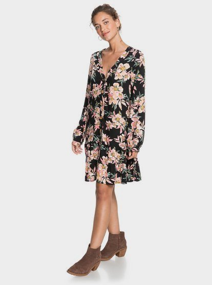 Long buttoned dress sale