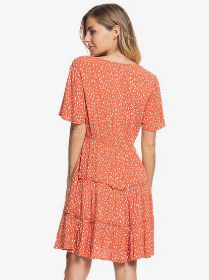 2 Womens Summer Of Sun Dress Orange ERJWD03603 Roxy