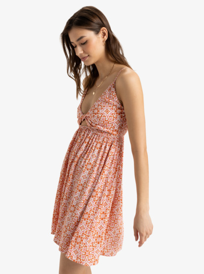 1 Evening Glow - Vestido corto con detalle cruzado para Mujer Blanco ERJWD03799 Roxy