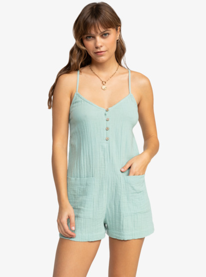 4 Sunshine Haze - V- Neck Romper for Women Blue ERJWO03006 Roxy