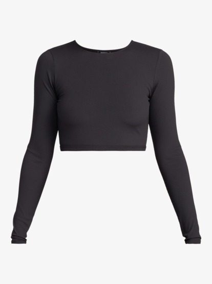 Roxy Pro Nose Ride - Cropped Long Sleeve Rash Vest for Women | Roxy