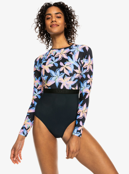 Roxy Active Long Sleeve One-Piece Swimsuit