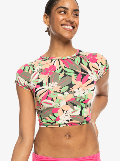 Short sleeve crop rash on sale guard