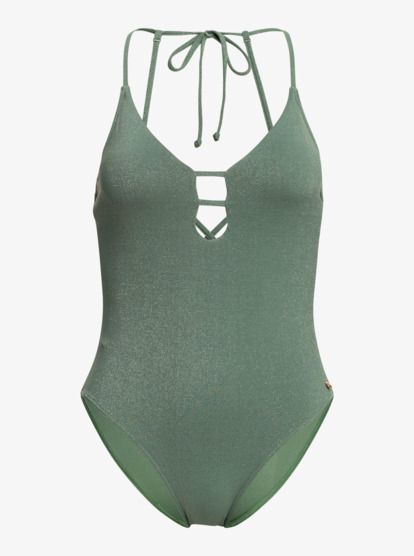 6 Shimmer Time - One-Piece Swimsuit for Women Green ERJX103418 Roxy