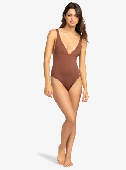 7 Silky Island - Costume Intero da Donna Brown ERJX103627 Roxy