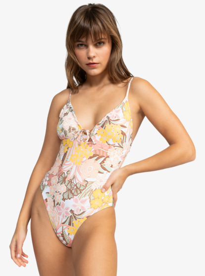 10 Playa Paradise - Reversible One-Piece Swimsuit for Women White ERJX103646 Roxy