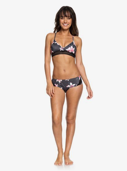 1 ROXY Fitness - Top bikini triangolare athletic da Donna Black ERJX303757 Roxy