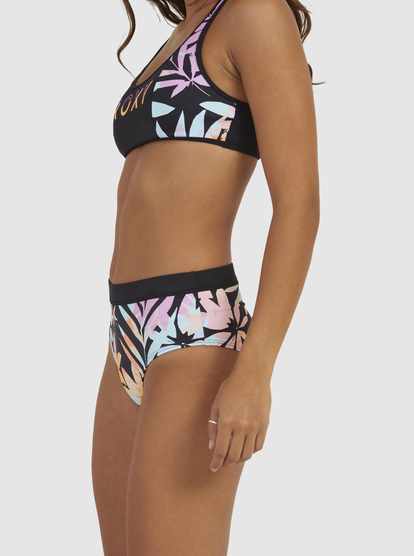 7 Roxy Active - Mutandina bikini a vita media da Donna Black ERJX404570 Roxy