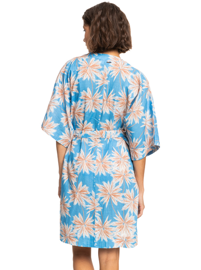 4 Sunny Moments - Bedekkende Kimono voor Dames Blue ERJX603338 Roxy