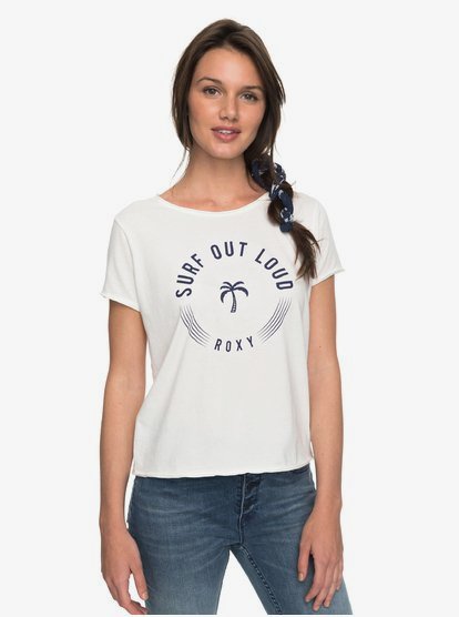 Pop Surf A T Shirt Voor Dames White Roxy roxy kopen in de aanbieding