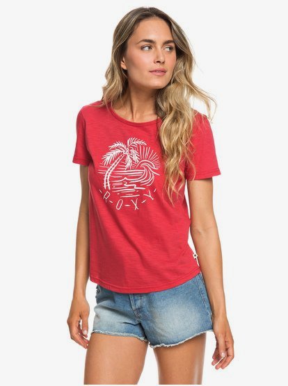 0 Red Lines - T-shirt pour Femme  ERJZT04474 Roxy