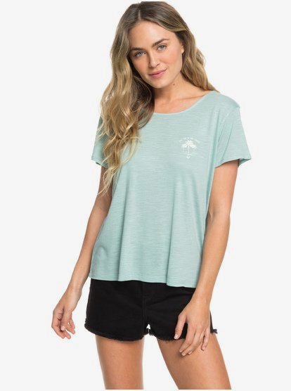 Stay Chill C T Shirt Voor Dames Blue Roxy roxy kopen in de aanbieding
