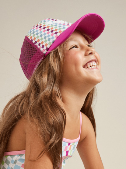 5 Sweet Emotions - Trucker Cap for Girls 2-7 White ERLHA03150 Roxy