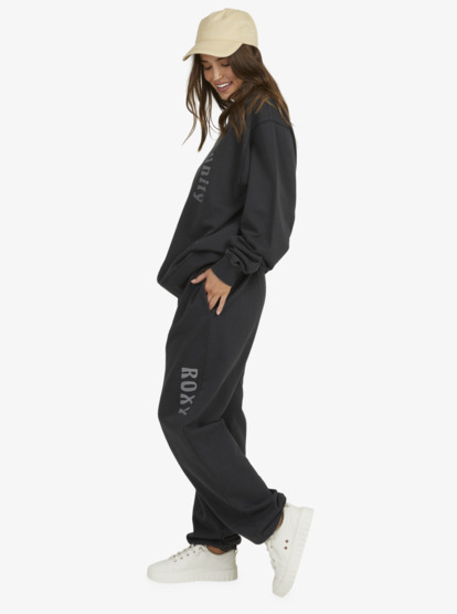 6 Move On Up Baggy Sweatpants Black URJFB03035 Roxy