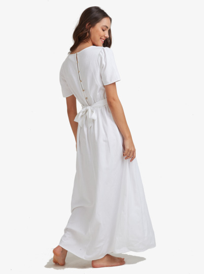 1 Womens District Day Bleach Maxi Dress White URJWD03060 Roxy