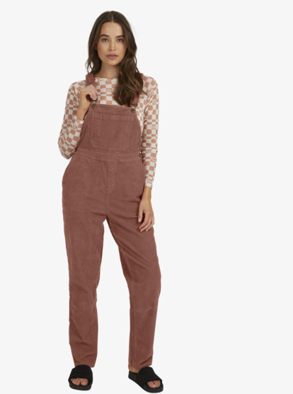 0 Womens Jana Cord Dungarees Pink URJWD03147 Roxy