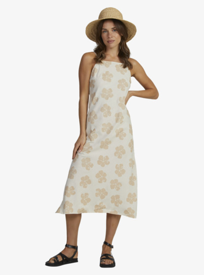 4 OG ROXY - Vestido midi para Mulher Beige URJWD03179 Roxy