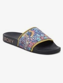 0 Slippy Neo - Slider Sandals for Women Gray ARJL100991 Roxy