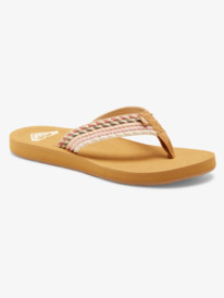 5 Porto - Beach Flip-Flops for Women Brown ARJL101113 Roxy