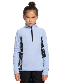 4 Sayna - Half Zip Fleece for Girls Black ERGFT03756 Roxy