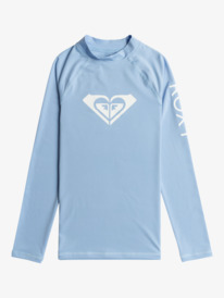 0 Whole Hearted - Langärmliger Rashguard mit UPF 50 für Mädchen 6-16 Blau ERGWR03286 Roxy