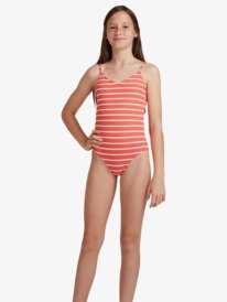 0 Girls 8-14 Kinda Savage One Piece Swimsuit Pink ERGX103084 Roxy