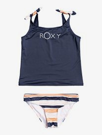 0 Made For ROXY - Completo Bikini con Taglio Tankini da Ragazza 8-16 Orange ERGX203268 Roxy