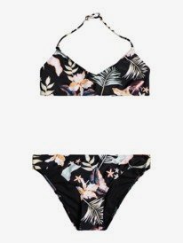 0 California Friends - Completo bikini con bralette triangolare da Ragazza 8-16 Black ERGX203337 Roxy