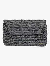 0 Timeless Tide - Straw Clutch Bag Black ERJAA03831 Roxy